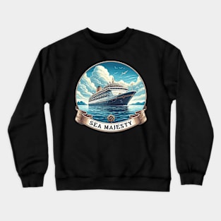 Cruise Ship, Sea Majesty Crewneck Sweatshirt